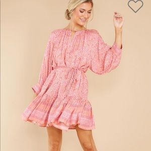 Brand new with tags Red Dress company-  brand Aakaa flowy dress